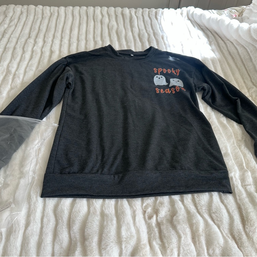 Spooky Season Black Sweatshirt